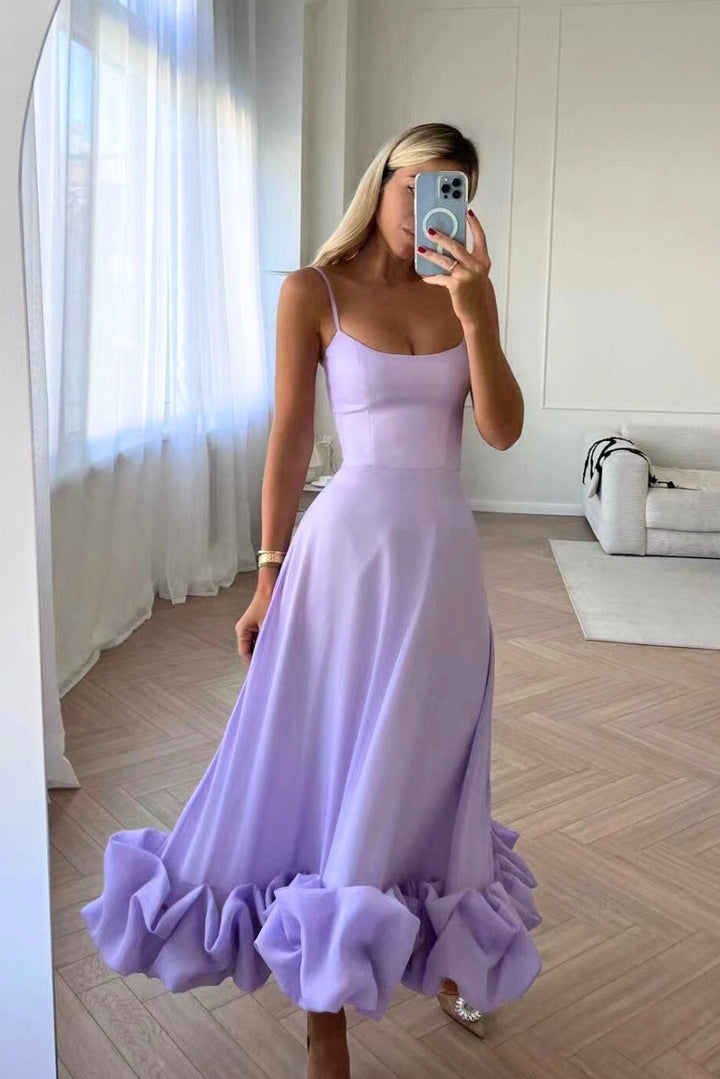 Faith | Women Summer Ruffle Hem Midi Dress