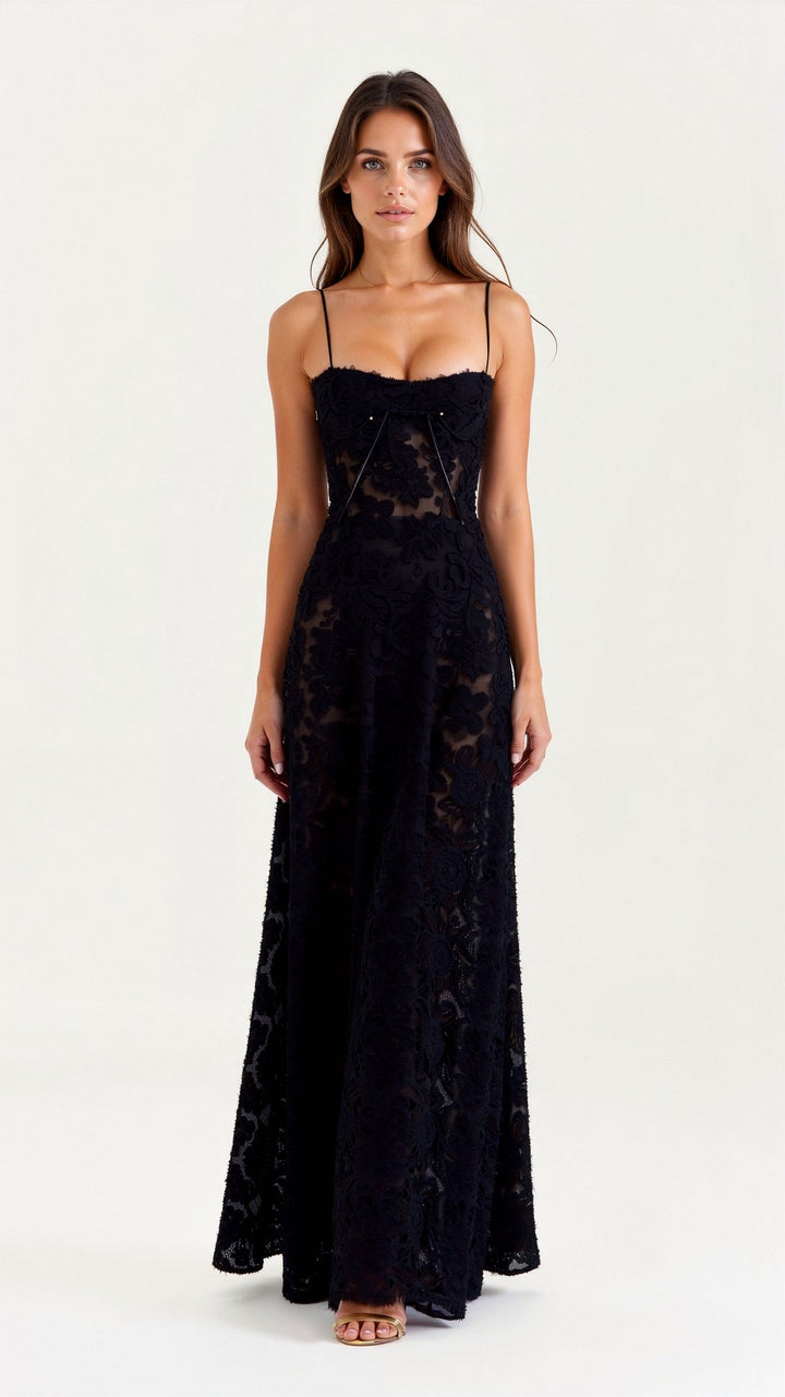 Claire | Women Wedding Guest Slip Maxi Dress