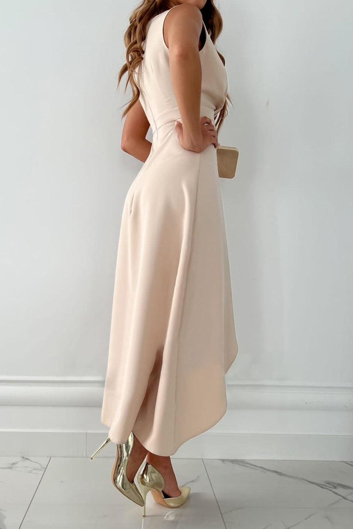 Kaitlyn | Women Wedding Guest Draped Midi Dress