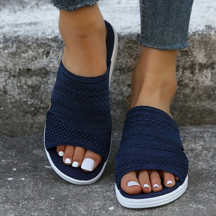 Marie | Womens Orthopedic Slip On Slide Sandals