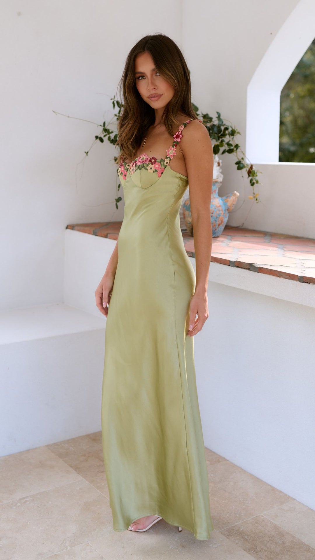 Chloe | Women Summer Floral Strap Maxi Dress