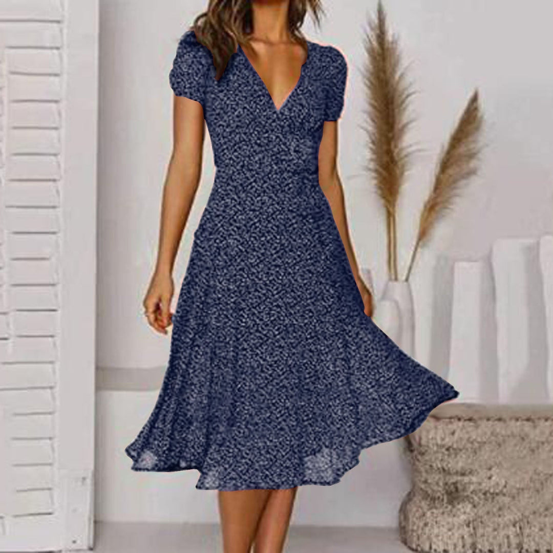Ava | Women’s Summer V Neck Midi Dress