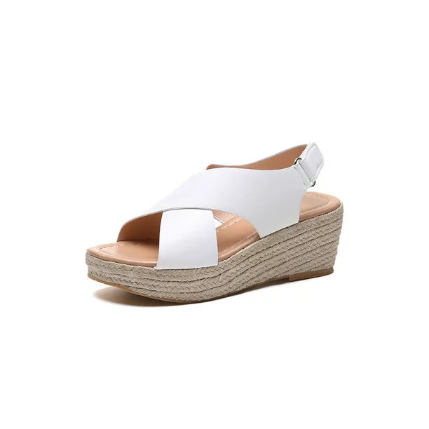 Ashley | Women’s Summer Cross Strap Platform Sandals