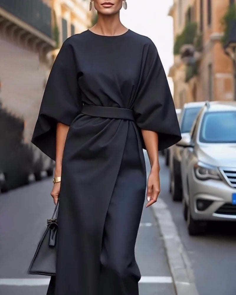 Isabella | Women’s Summer Belted Wrap Midi Dress