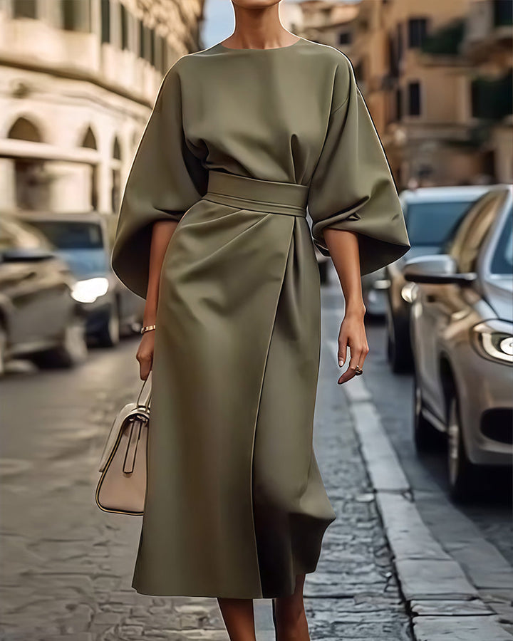 Isabella | Women’s Summer Belted Wrap Midi Dress