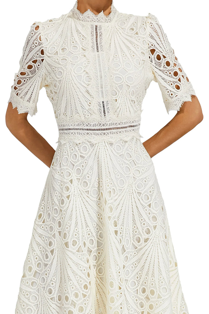 Anna | Women Summer High Neck Midi Dress