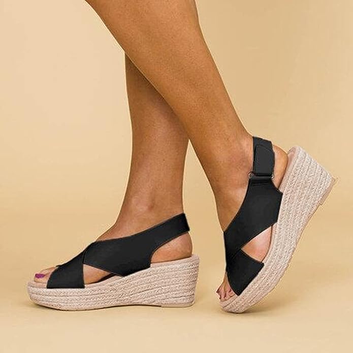 Ashley | Women’s Summer Cross Strap Platform Sandals