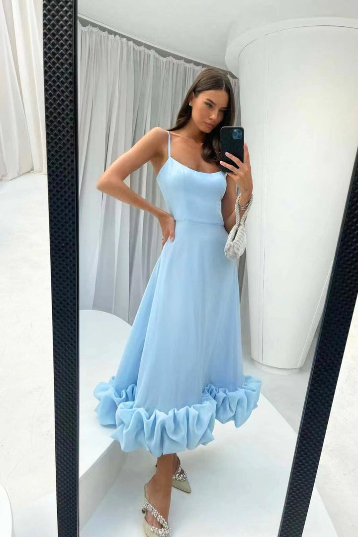 Faith | Women Summer Ruffle Hem Midi Dress