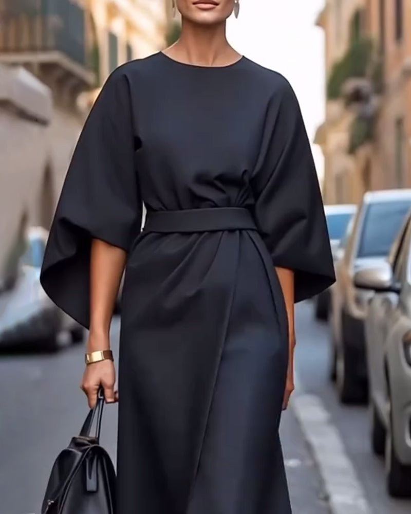 Isabella | Women’s Summer Belted Wrap Midi Dress