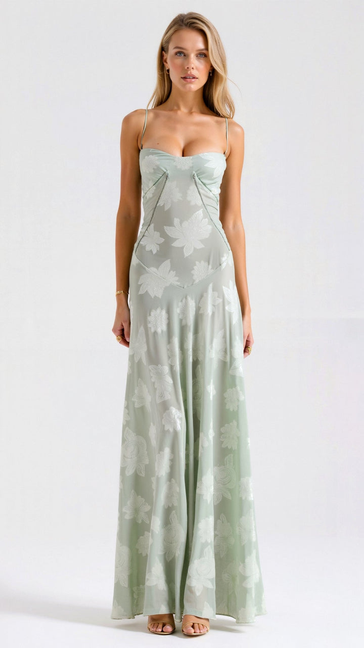 Claire | Women Wedding Guest Slip Maxi Dress