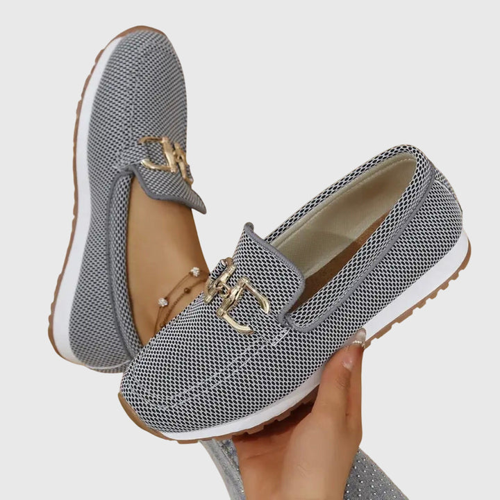 Anna | Women’s Orthopedic Metal Accent Slip On Loafers