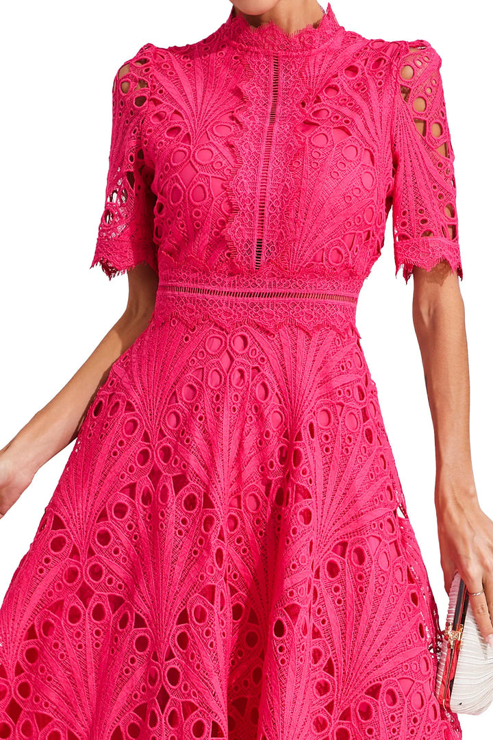 Anna | Women Summer High Neck Midi Dress