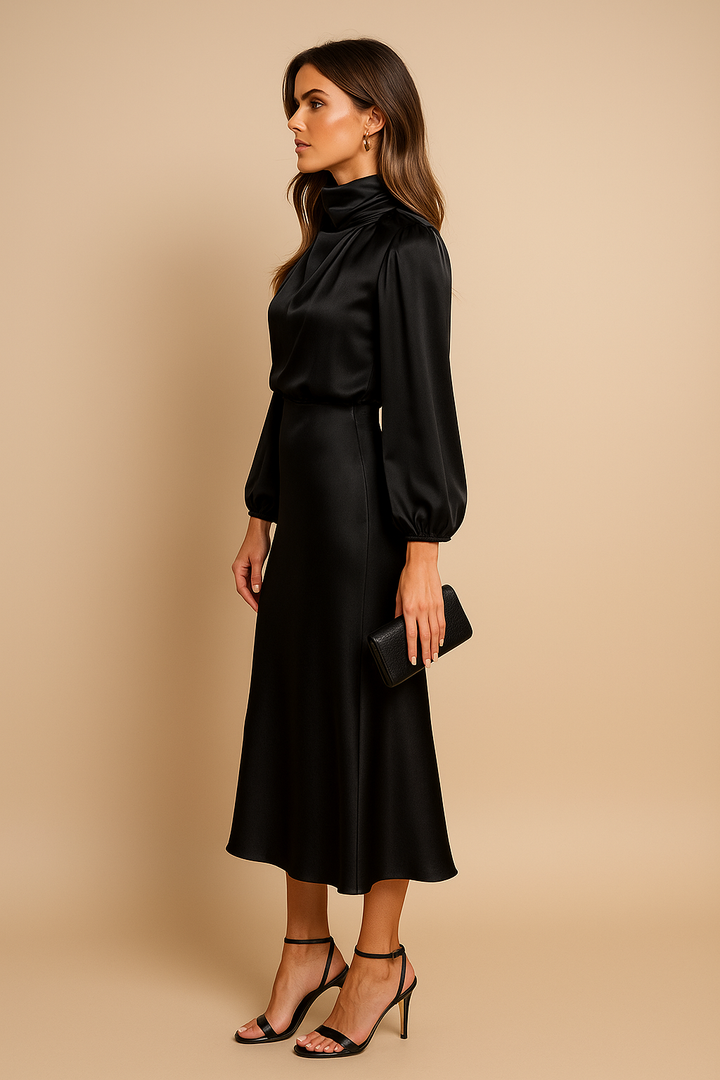 Ashley | Women Summer Long Sleeve Midi Dress