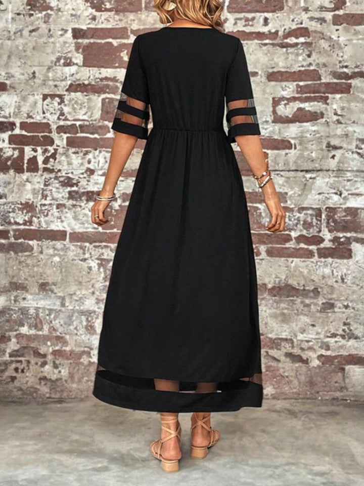 Beatrice | Women Elegant Sheer Panel Maxi Dress