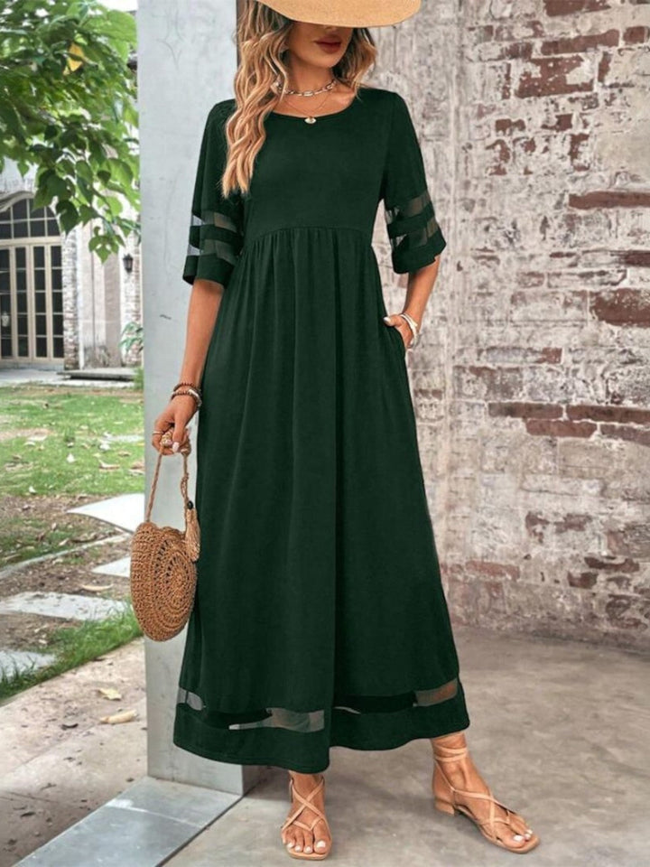 Beatrice | Women Elegant Sheer Panel Maxi Dress