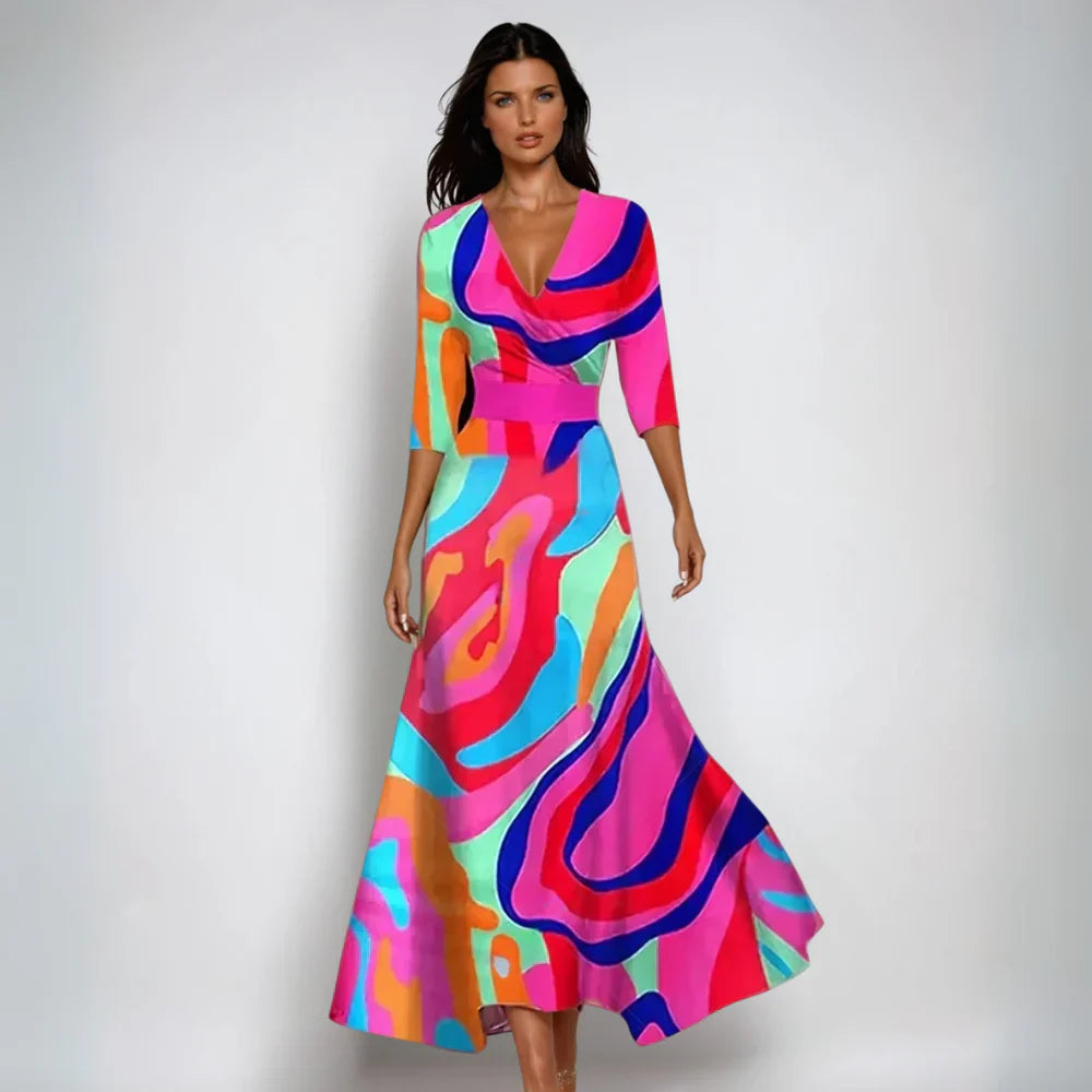 Brooklyn | Women Summer Floral Wrap Maxi Dress