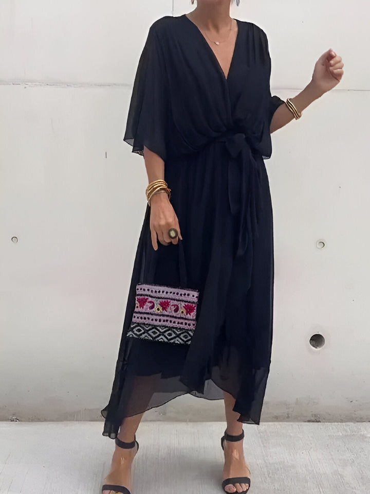Erica | Women Summer Wrap Style Maxi Dress