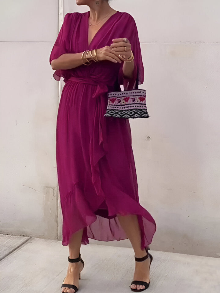 Erica | Women Summer Wrap Style Maxi Dress