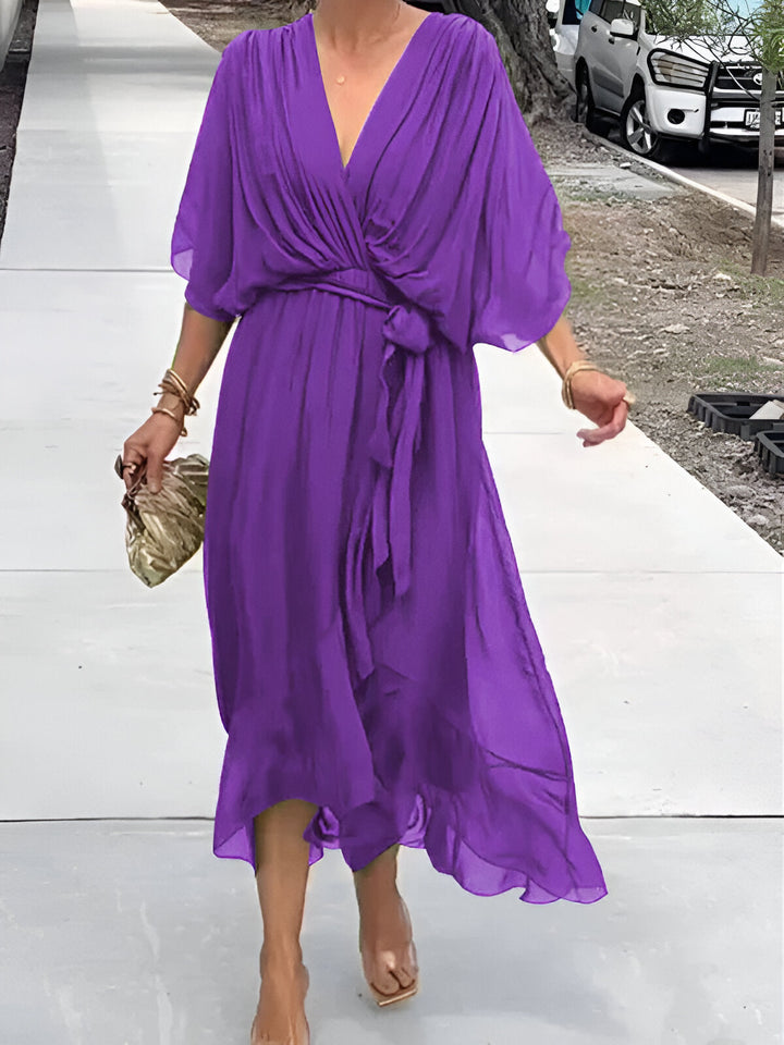 Erica | Women Summer Wrap Style Maxi Dress