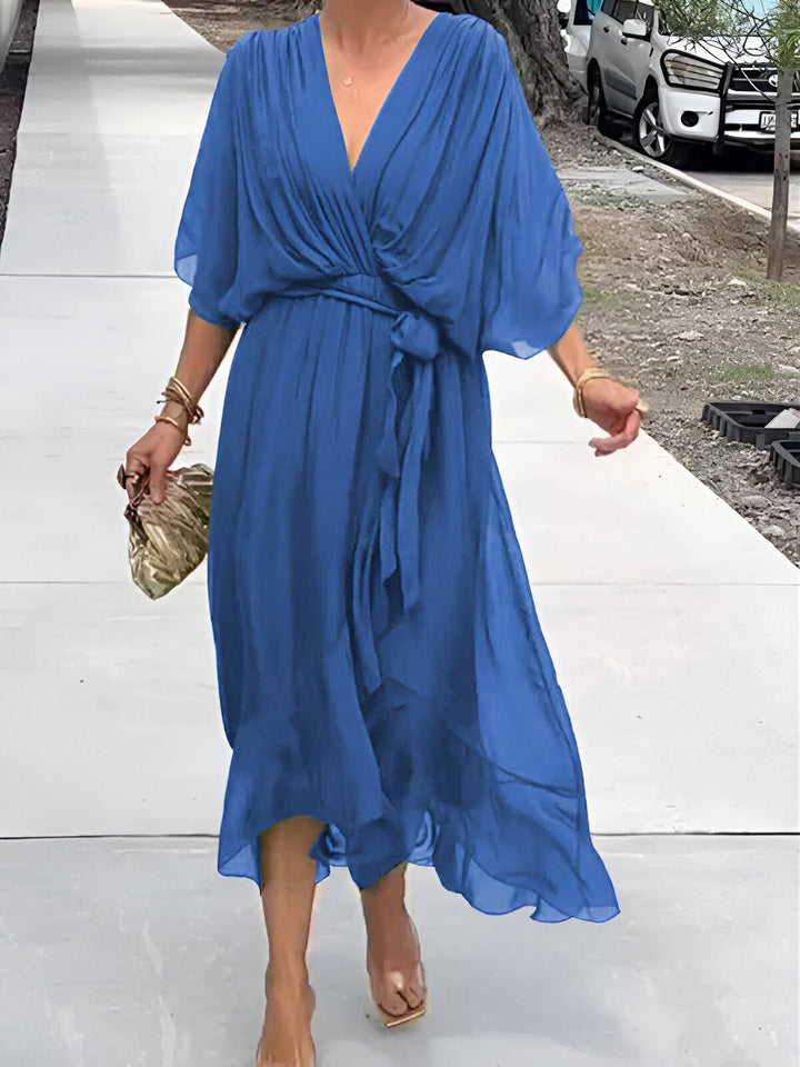 Erica | Women Summer Wrap Style Maxi Dress