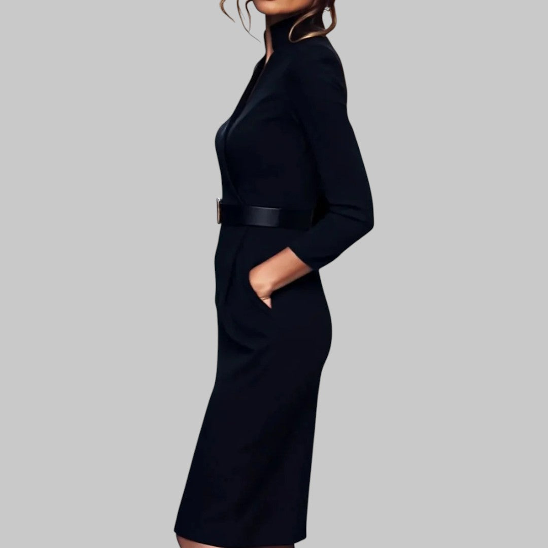 Amelia | Women’s Summer Belted Midi Dress