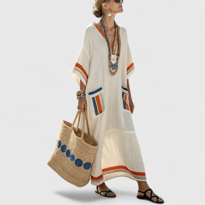 Fiona | Womens Boho Pocket Maxi Dress