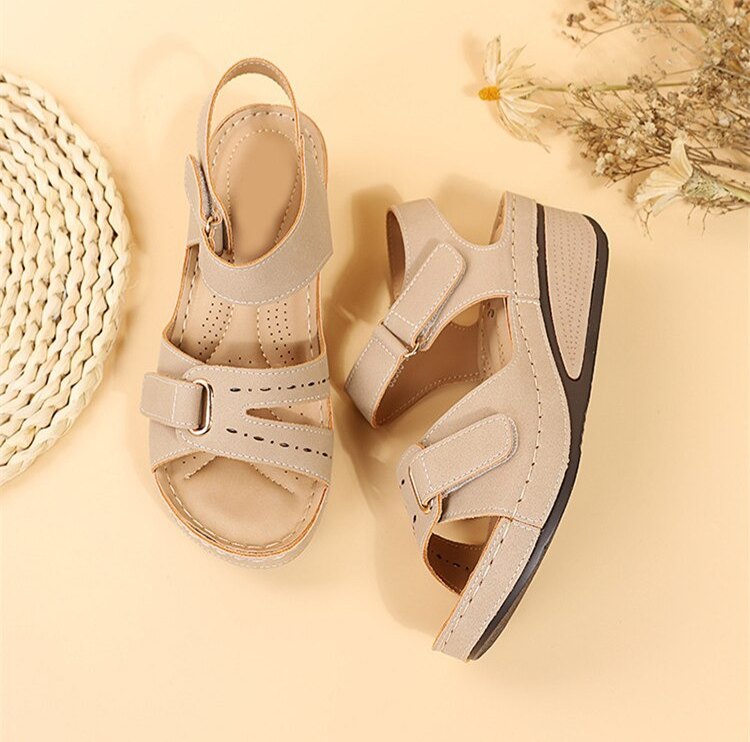 Monika | Womens Orthopedic Strap Platform Sandals