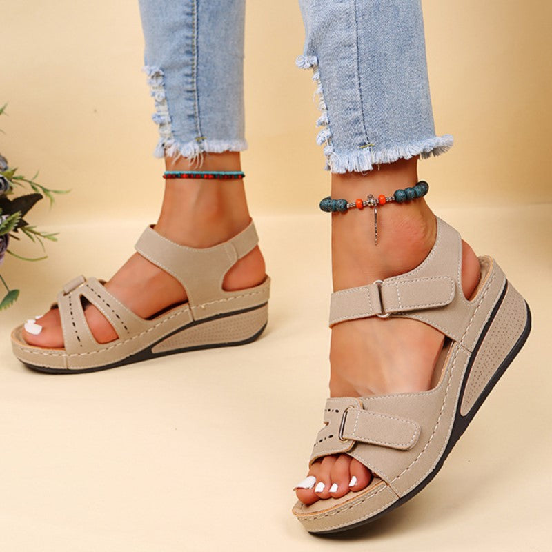 Monika | Womens Orthopedic Strap Platform Sandals
