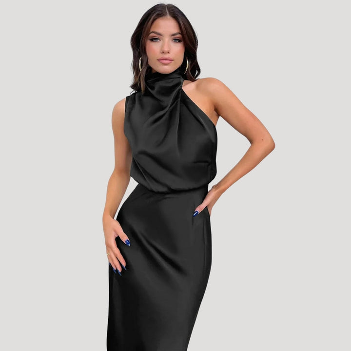 Amelia | Women Wedding Guest High Neck Dress