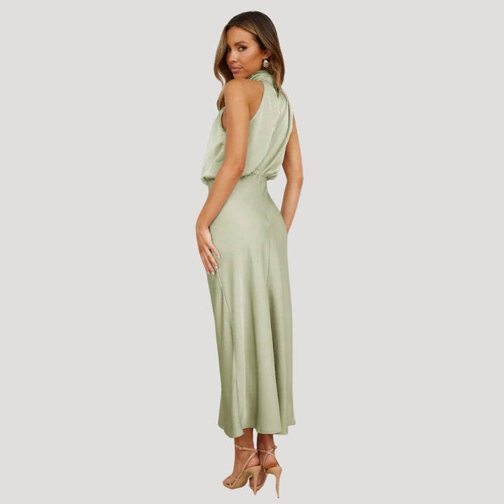 Amelia | Women Wedding Guest High Neck Dress