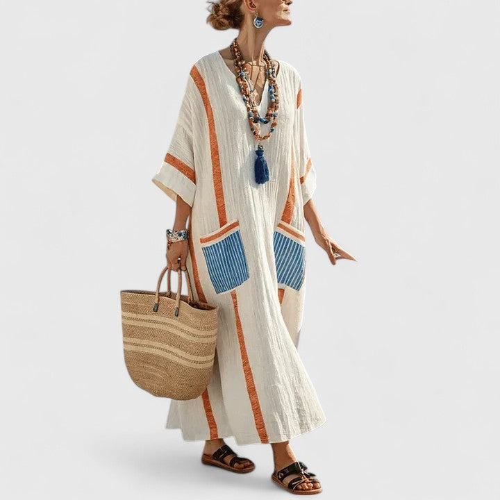 Fiona | Womens Boho Pocket Maxi Dress