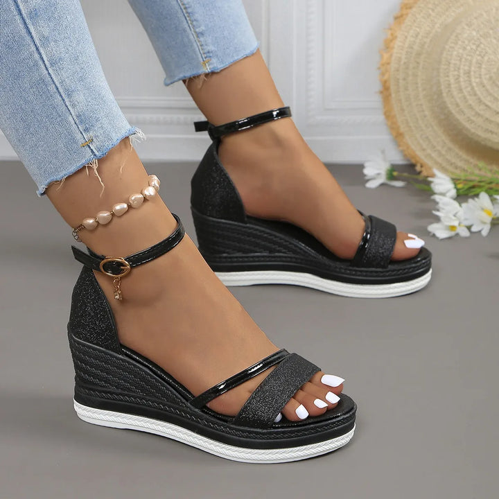 Marion | Womens Platform Wedge Strap Sandals
