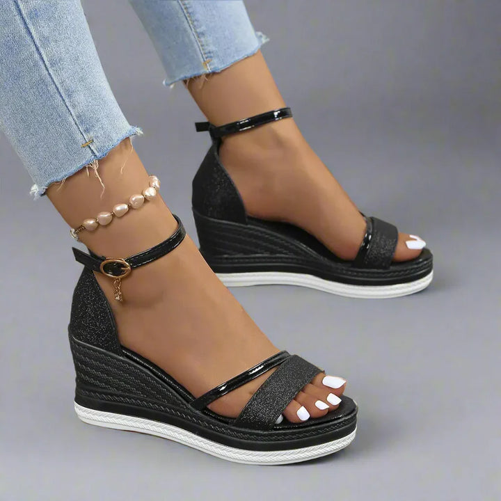 Anna | Women’s Summer Ankle Strap Wedge Sandals