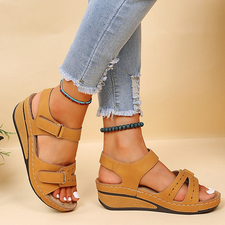 Monika | Womens Orthopedic Strap Platform Sandals