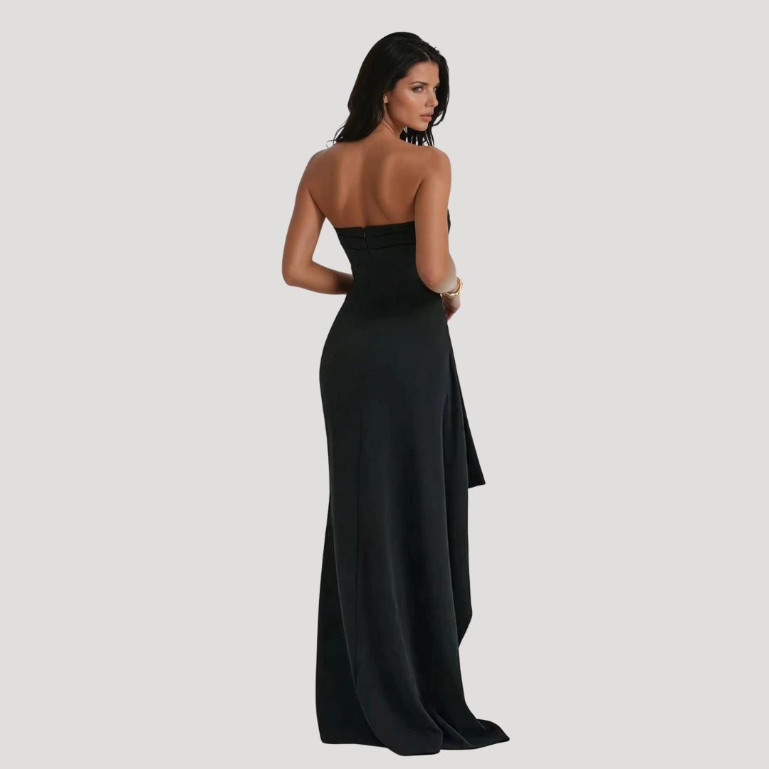 Audrey | Women Wedding Guest Halter Maxi Dress