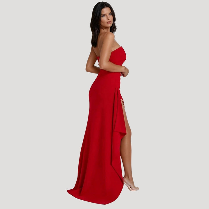 Audrey | Women Wedding Guest Halter Maxi Dress