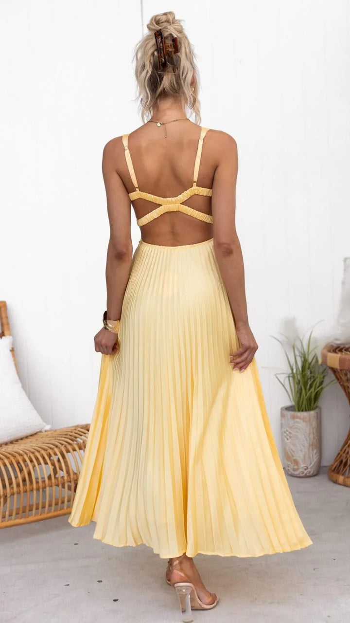 Addison | Women Summer Pleated Maxi Dress