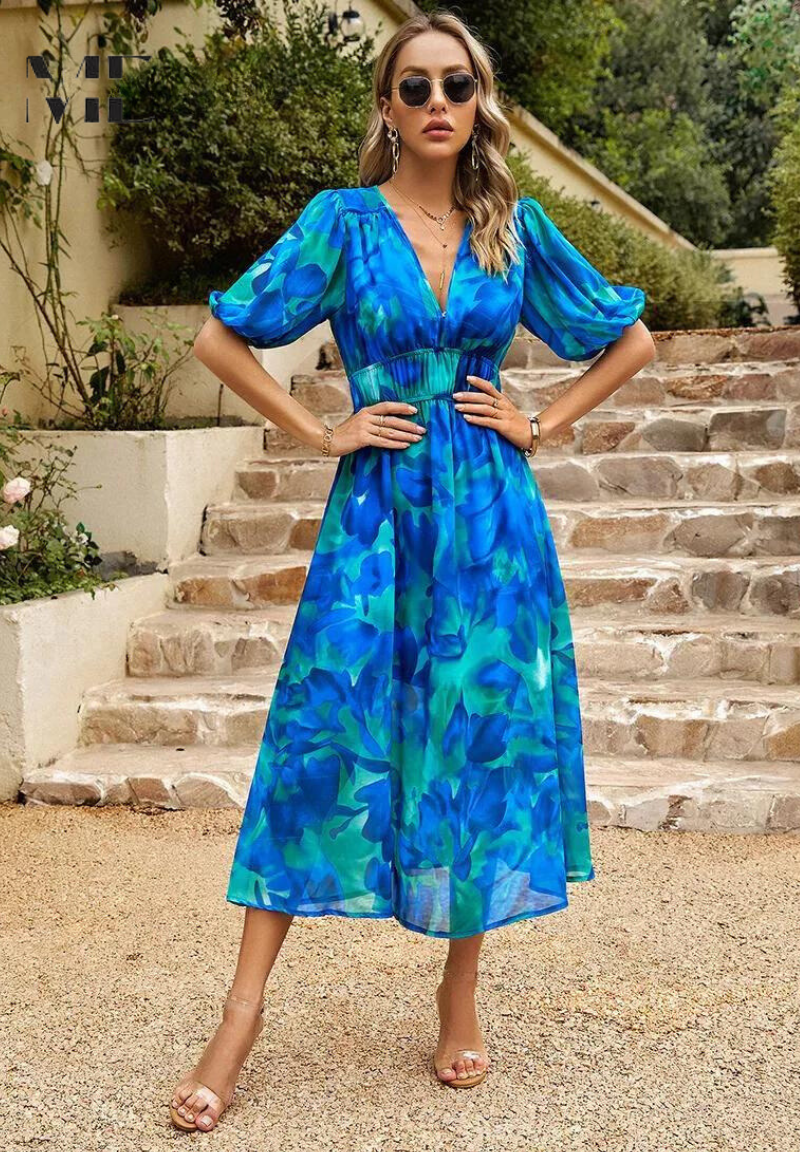 Abigail | Women Summer Floral Midi Dress