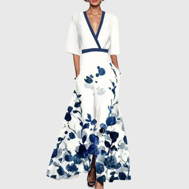 Brooklyn | Women’s Floral V Neck Maxi Dress