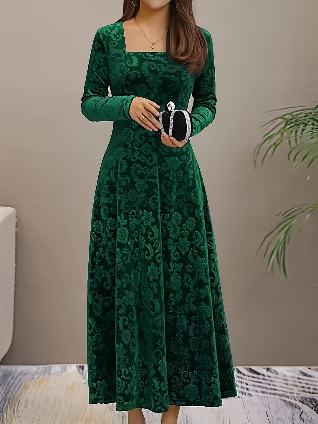 Eleanor | Women Winter Long Sleeve Maxi Dress