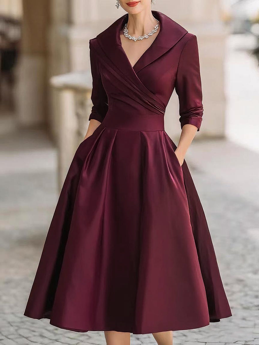 Jasmine | Women’s Classic Wrap Midi Dress