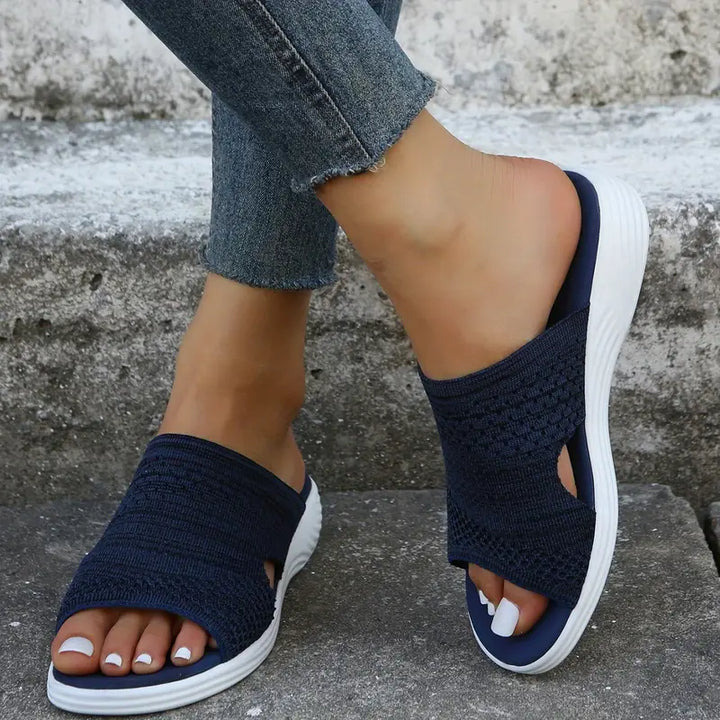 Marie | Womens Orthopedic Slip On Slide Sandals