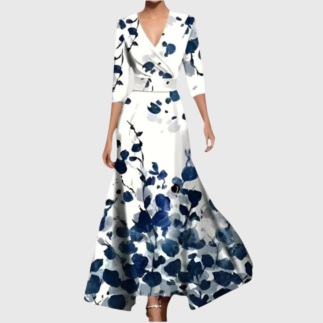 Brooklyn | Women’s Floral V Neck Maxi Dress