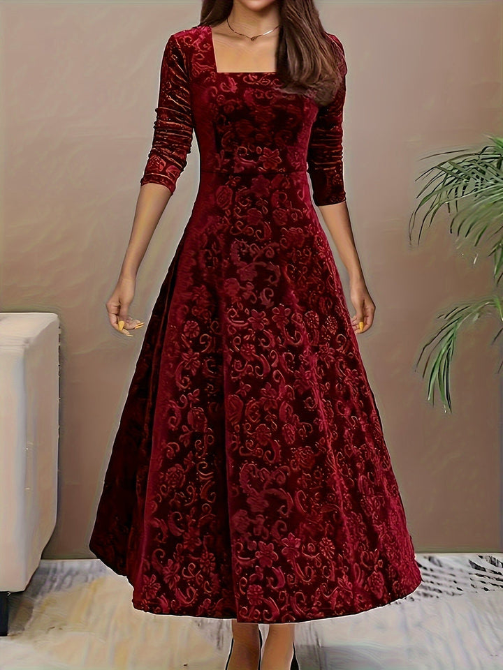 Eleanor | Women Winter Long Sleeve Maxi Dress