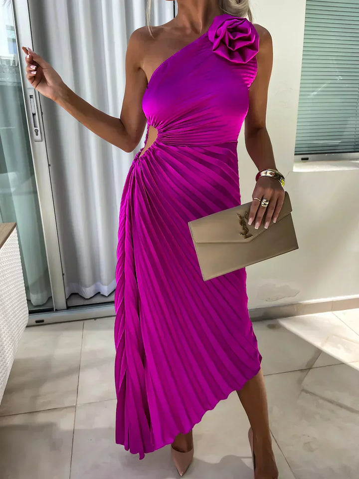 Alexis | Women Summer One Shoulder Midi Dress