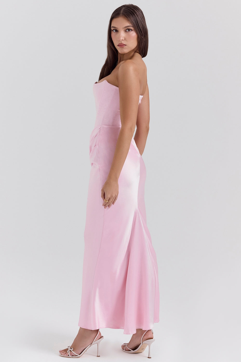 Chloe | Women Wedding Guest Strapless Maxi Dress
