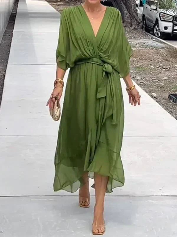 Blair | Women Summer V-Neck Wrap Midi Dress