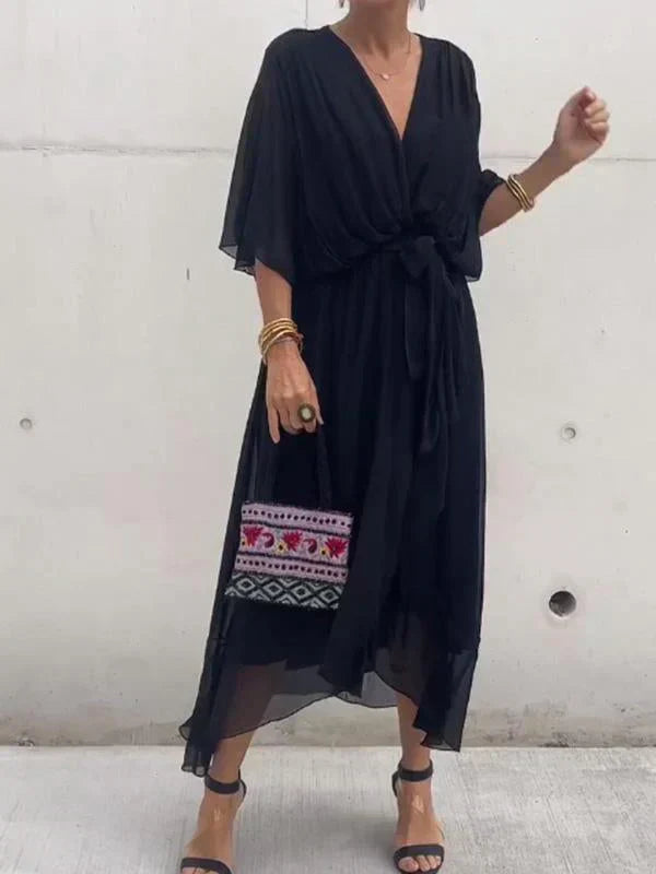 Blair | Women Summer V-Neck Wrap Midi Dress