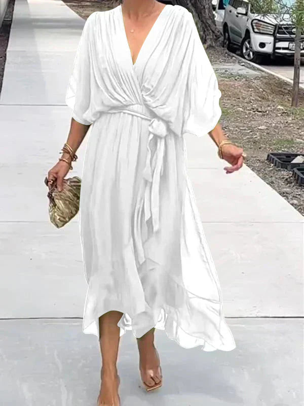 Blair | Women Summer V-Neck Wrap Midi Dress