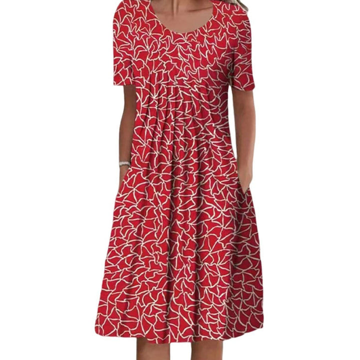 Amelia | Women’s Floral Short Sleeve Midi Dress